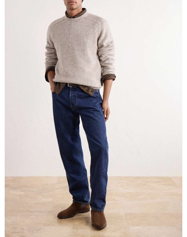 톰 스위니 [해외직구] 톰 스위니 울블렌드 스웨터 AW26-SW_KN07-SND B0082314347 착용컷