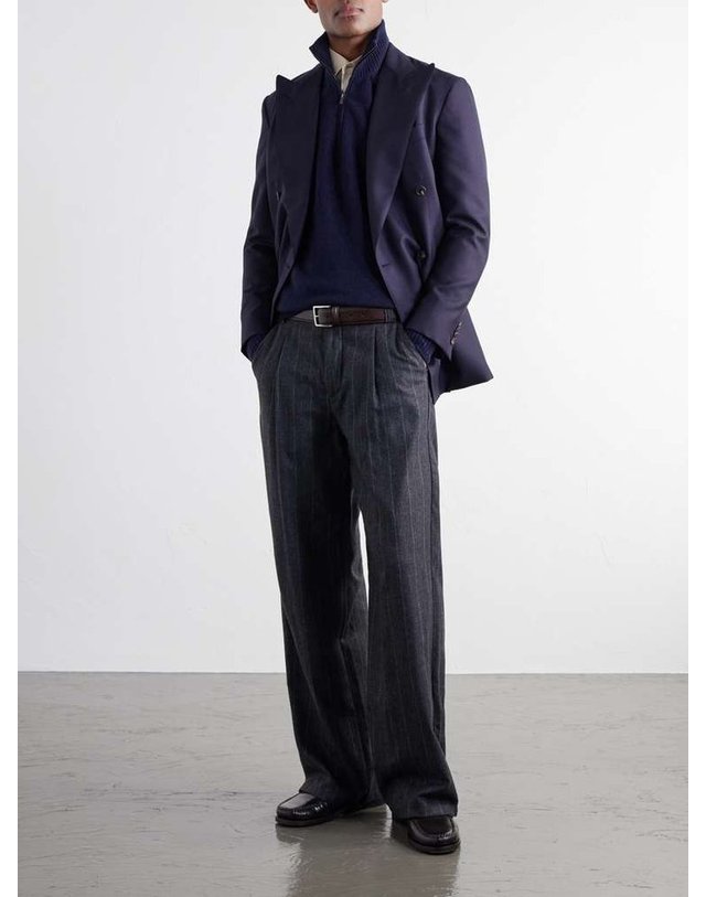 톰 스위니 [해외직구] 톰 스위니 캐시미어 하프지퍼 스웨터 AW25-SW19A B0082316515 착용컷