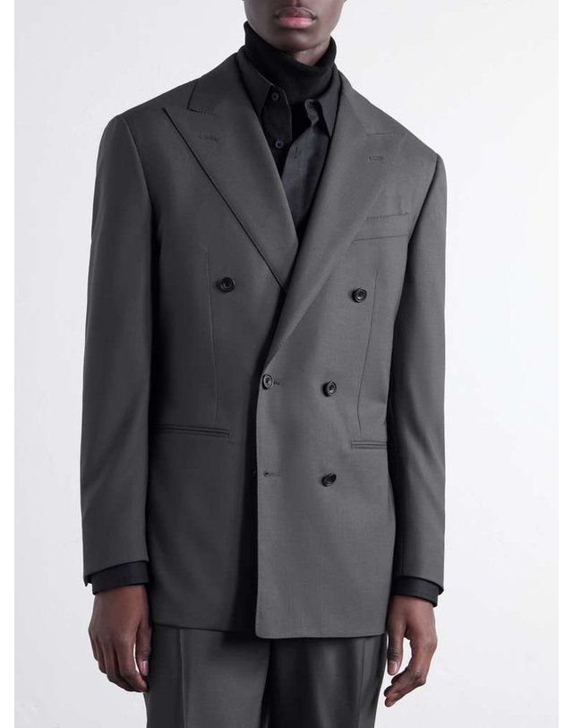 톰 스위니 [해외직구] 톰 스위니 더블브레스티드 울 수트 자켓 AW26-DB_SU06JK-GRY B0082507000 착용컷