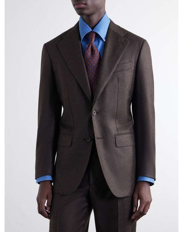 톰 스위니 [해외직구] 톰 스위니 울블렌드 플란넬 수트 자켓 AW26-SB_SU04JK-BRN B0082510438 착용컷