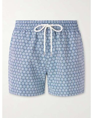 [해외직구] 프레스코볼 카리오카 리오 스트레이트레그 미드렝스 프린트 리사이클 수영 쇼츠 2854-973 B0082124409