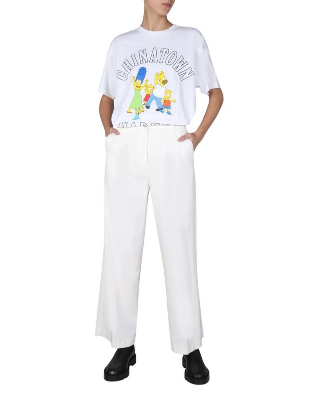 차이나타운마켓 [해외직구] 21 F/W 차이나타운 마켓 FAMILY SIMPSON 티셔츠 CTM1990346_WHITE B0040173393 착용컷