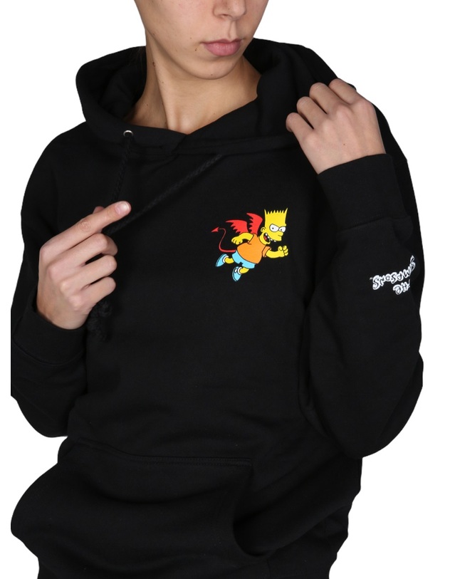 차이나타운마켓 [해외직구] 21 F/W 차이나타운 마켓 DEVIL 바트 맨투맨 CTM1970066_BLACK B0040173402 착용컷