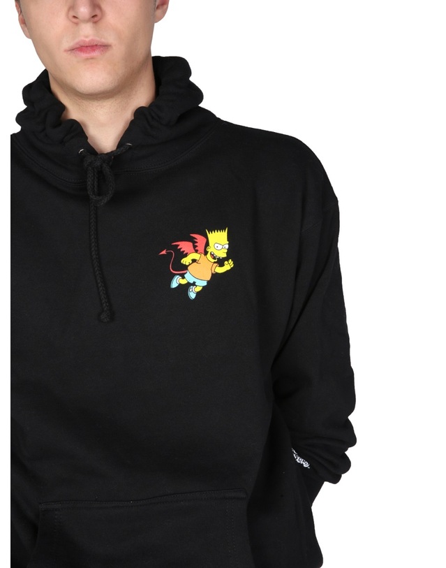 차이나타운마켓 [해외직구] 21 F/W 차이나타운 마켓 DEVIL 바트 맨투맨 CTM1970066_BLACK B0040173402 착용컷