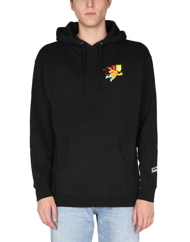 차이나타운마켓 [해외직구] 21 F/W 차이나타운 마켓 DEVIL 바트 맨투맨 CTM1970066_BLACK B0040173402 착용컷
