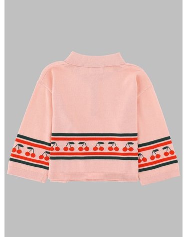 [해외직구] 26 S/S 타이니코튼 폴로 A MANICA LUNGA 콘 MOTIVO CILIEGIE (KIDS 상품) 409K_N08 B0042068624