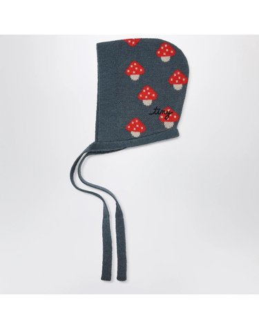 [해외직구] 26 F/W 타이니코튼 그레이 울블렌드 바라클라바 WITH MUSHROOM 패턴 (KIDS ) AW26-080WO-K02 B0052315206
