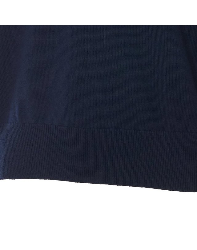 선플라워 [해외직구] 26 F/W 선플라워 문 메리노 울 스웨터 30393/NAVY B0012363470 착용컷