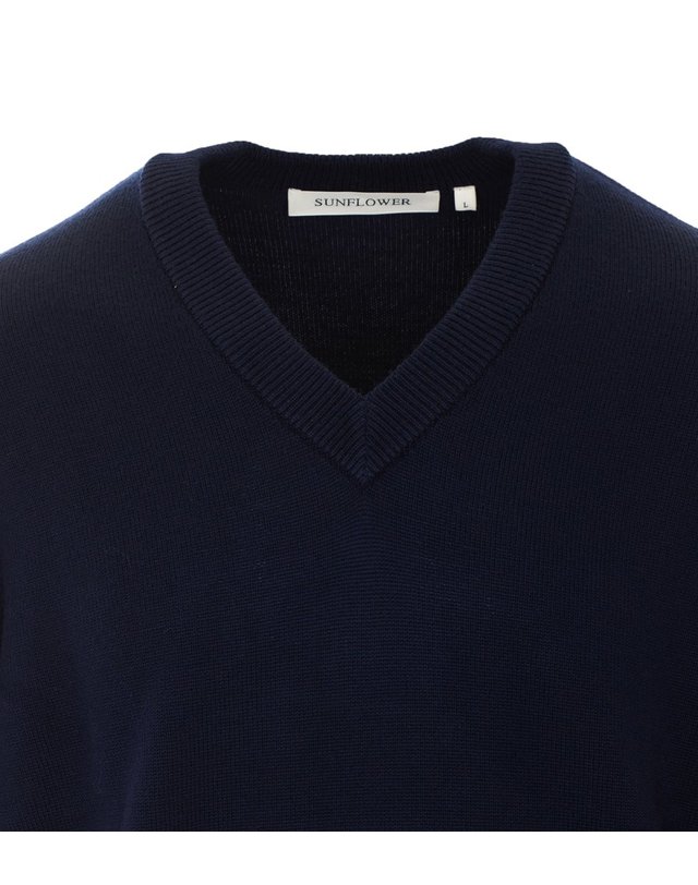 선플라워 [해외직구] 26 F/W 선플라워 문 메리노 울 스웨터 30393/NAVY B0012363470 착용컷