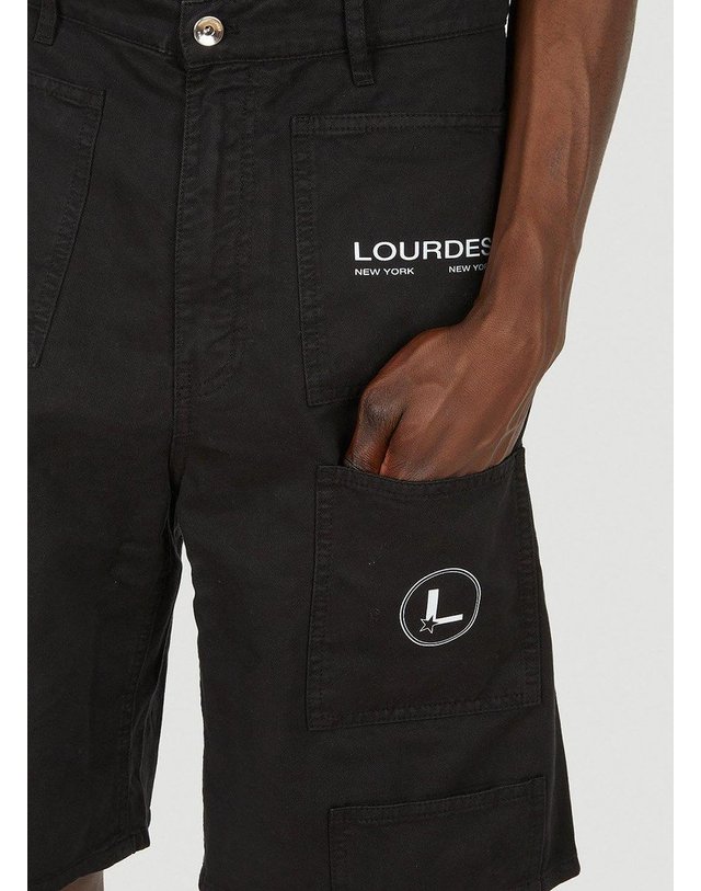 루르드 [해외직구] 22 F/W 루르드 로고 프린트 카고 쇼츠 LO2SMT01DP-T1050 B0110823407 착용컷