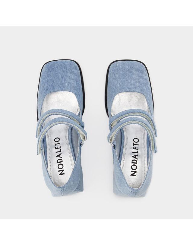 노달레토 [해외직구] 23 S/S 노달레토 불라 BACARA 펌프스 NODALETO 블루 레더 NO11-79-121 B0731456625 착용컷