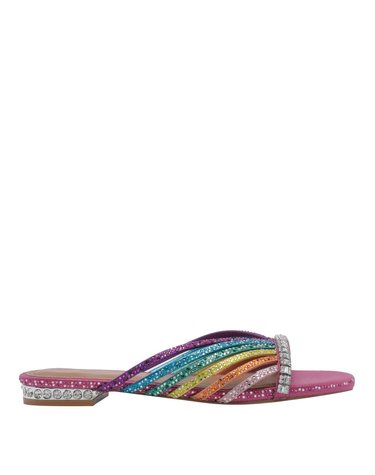 [해외직구] 26 F/W 커트 가이거 크리스탈 스트랩 플랫슈즈 뮬 5853769609/MULT/OTHER B0012249070