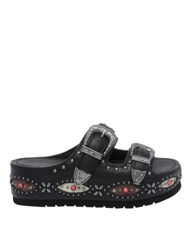 [해외직구] 26 F/W 커트 가이거 웨스턴 버클 플랫폼 샌들 5843700109/BLACK B0012276421