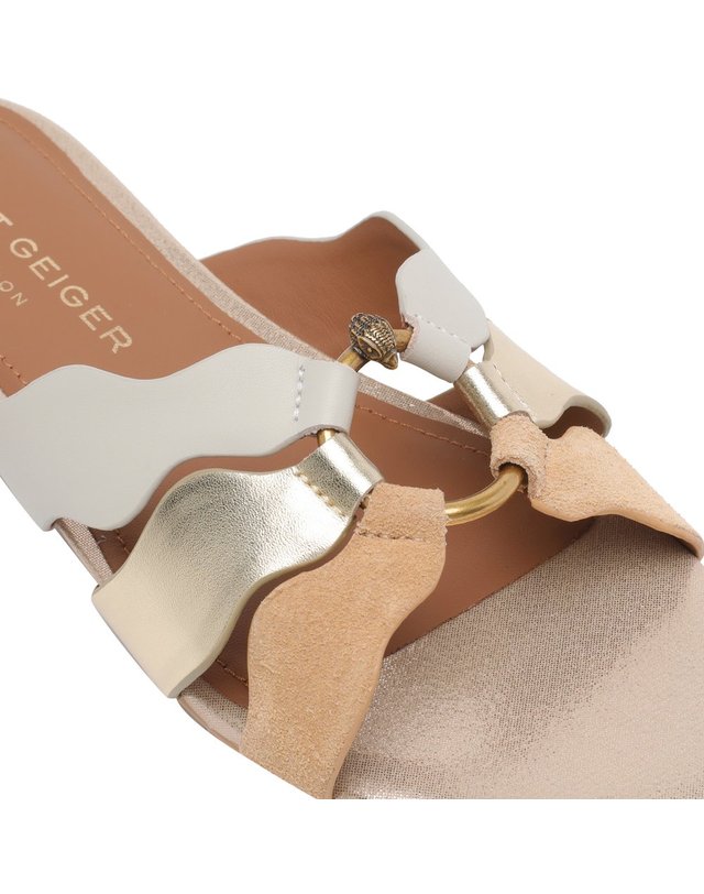 커트가이거 [해외직구] 26 S/S 커트 가이거 썬 플랫슈즈 샌들 5595266129/GOLD B0011965227 착용컷