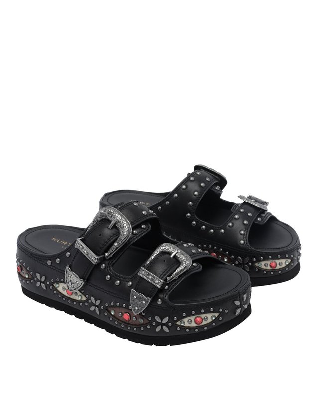커트가이거 [해외직구] 26 F/W 커트 가이거 웨스턴 버클 플랫폼 샌들 5843700109/BLACK B0012276421 착용컷