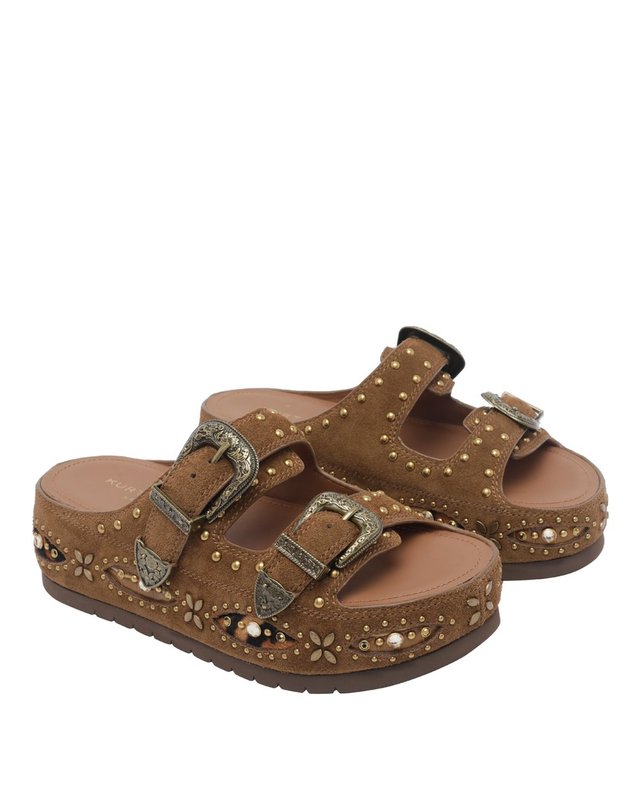 커트가이거 [해외직구] 26 F/W 커트 가이거 웨스턴 버클 플랫폼 샌들 5843730209/BROWN B0012285089 착용컷