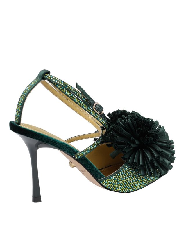 커트가이거 [해외직구] 26 F/W 커트 가이거 POM 펌프스 샌들 6140371069/DARK GREEN B0012506315 착용컷
