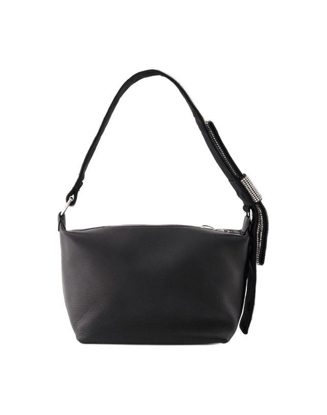 카라 [해외직구] 23 F/W 카라 호보 보우 백 카라 레더 블랙 HB350H-2119 B0731434243 착용컷