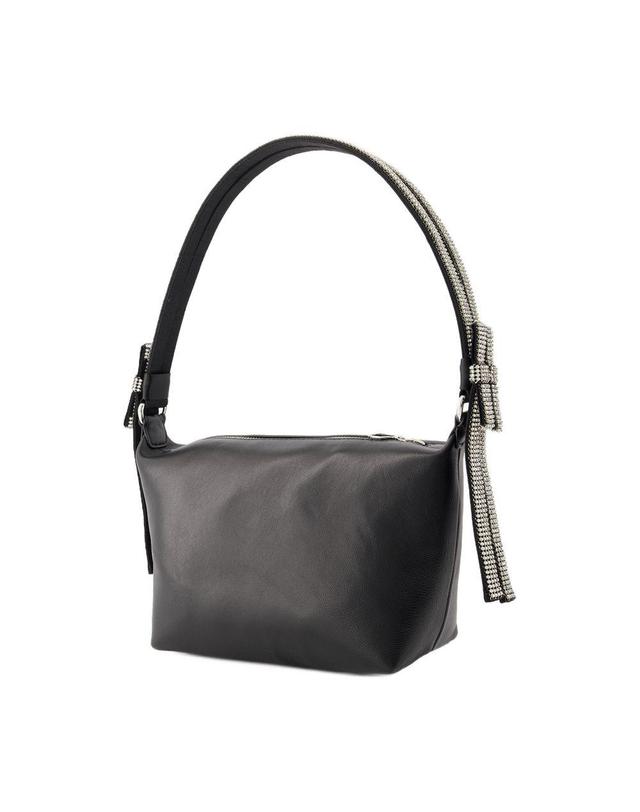 카라 [해외직구] 24 S/S 카라 더블 보우 파우치 카라 레더 블랙 HB372-2119 B0731454098 착용컷