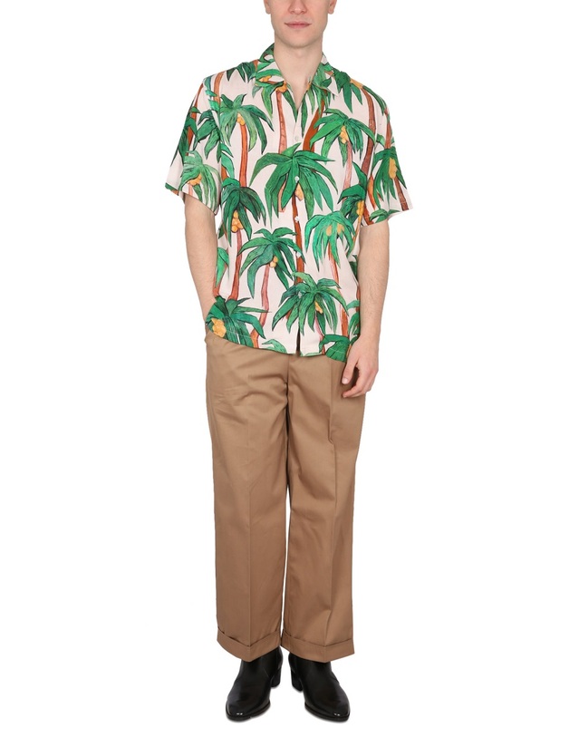 엔드리스 조이 [해외직구] 23 S/S 엔드리스 조이 팜 셔츠 PALMASHIRT_ECRU B0040298703 착용컷