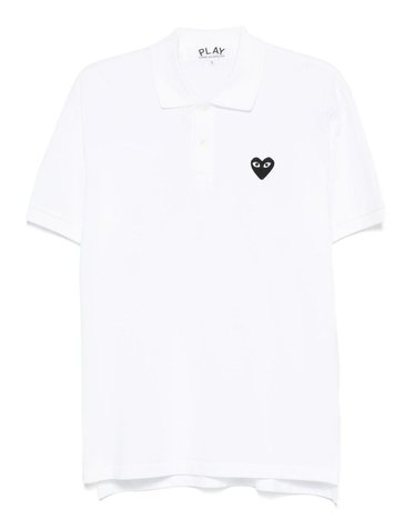 [해외직구] 꼼데가르송 플레이 블랙 하트 코튼 폴로 셔츠 AXT0662 B0712276019