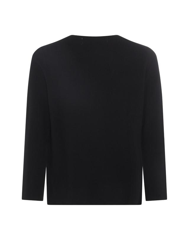 꼼데가르송 플레이 [해외직구] 꼼데가르송 플레이 블랙 울 맨투맨 P1N068BLACK B0480742199 착용컷