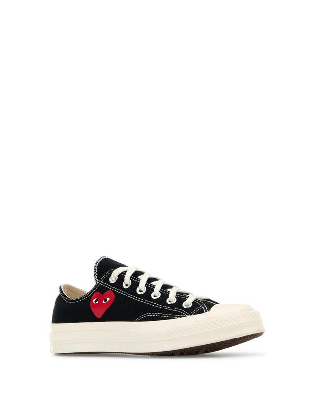 꼼데가르송 플레이 [해외직구] 꼼데가르송 플레이 스니커즈 AZK128001 BLACK B0441396972 착용컷