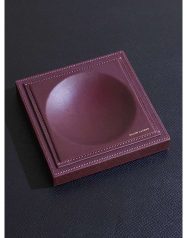 [해외직구] 랄프로렌 BRENNAN 레더 & TEAK CATCHALL 682P19673001 B0082296141