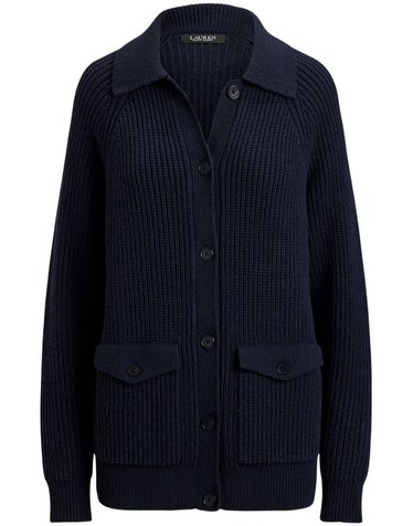 [해외직구] 랄프로렌 울블렌드 립니트 COLLARED 가디건 200B28817001 B0192313671