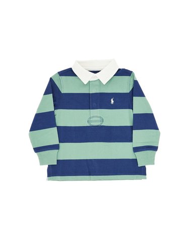 [해외직구] 26 F/W 랄프로렌 스트라이프 코튼 저지 폴로 셔츠 (KIDS 상품) 323-932280FADED MINT OLD ROYAL B0132357675