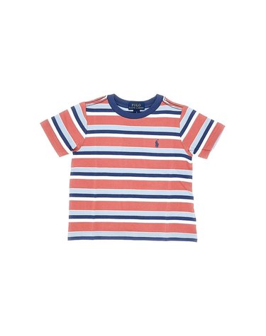 [해외직구] 26 F/W 랄프로렌 스트라이프 코튼 티셔츠 WITH 로고 엠브로이드 (KIDS 상품) 322-B18469BERRY MULTI B0132357073
