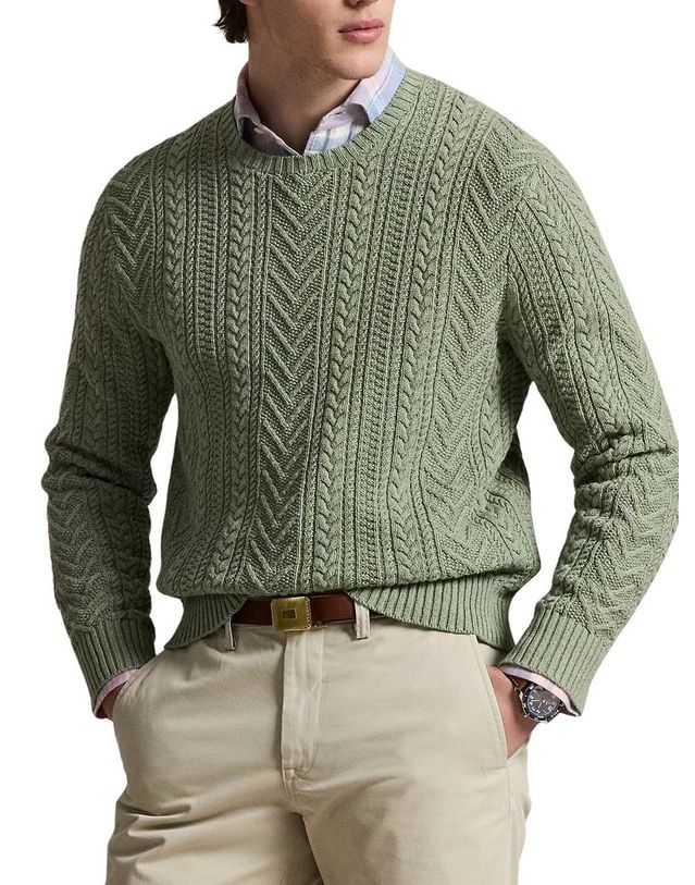 랄프로렌 [해외직구] 랄프로렌 ARANKNIT COTTONLINEN 점퍼 710B17977001 B0192308820 착용컷