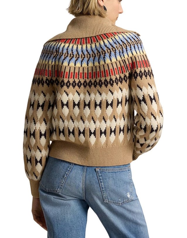 랄프로렌 [해외직구] 랄프로렌 GEOMOTIF WOOLCASHMERE 가디건 211B17730001 B0192337570 착용컷