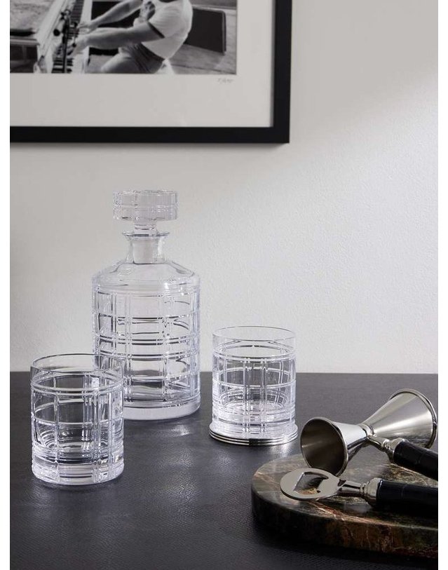 랄프로렌 [해외직구] 랄프로렌 허드슨 플래드 크리스탈 DECANTER 기프트 셋 680842802004 B0082364745 착용컷
