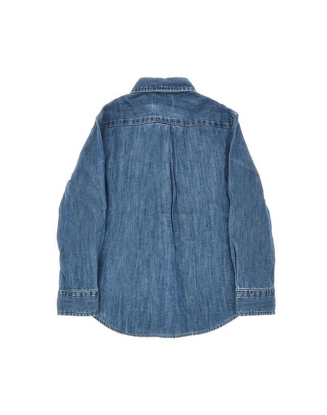 랄프로렌 [해외직구] 26 S/S 랄프로렌 데님 셔츠 WITH 로고 엠브로이드 KIDS (KIDS 상품) 323-713843DK BLUE B0132349638 착용컷