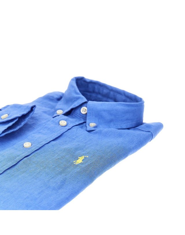 랄프로렌 [해외직구] 27 S/S 랄프로렌 린넨 셔츠 WITH 로고 엠브로이드 KIDS (KIDS 상품) 323-967600HARBOR ISLAND BLUE B0132539432 착용컷