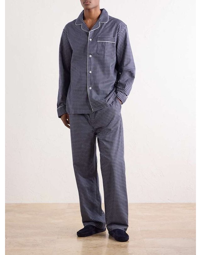 데렉 로즈 [해외직구] 데렉 로즈 BRAEMAR 32 체크 코튼트윌 파자마 셋 5001-BRAE032 B0082336723 착용컷