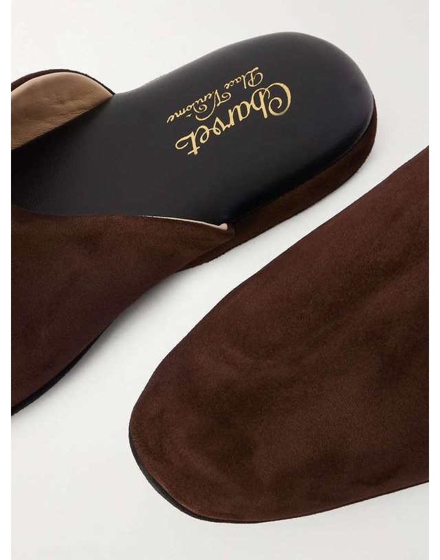 샤르베 [해외직구] 샤르베 스웨이드 슬리퍼 SUEDE SLIPPERS B0082121403 착용컷