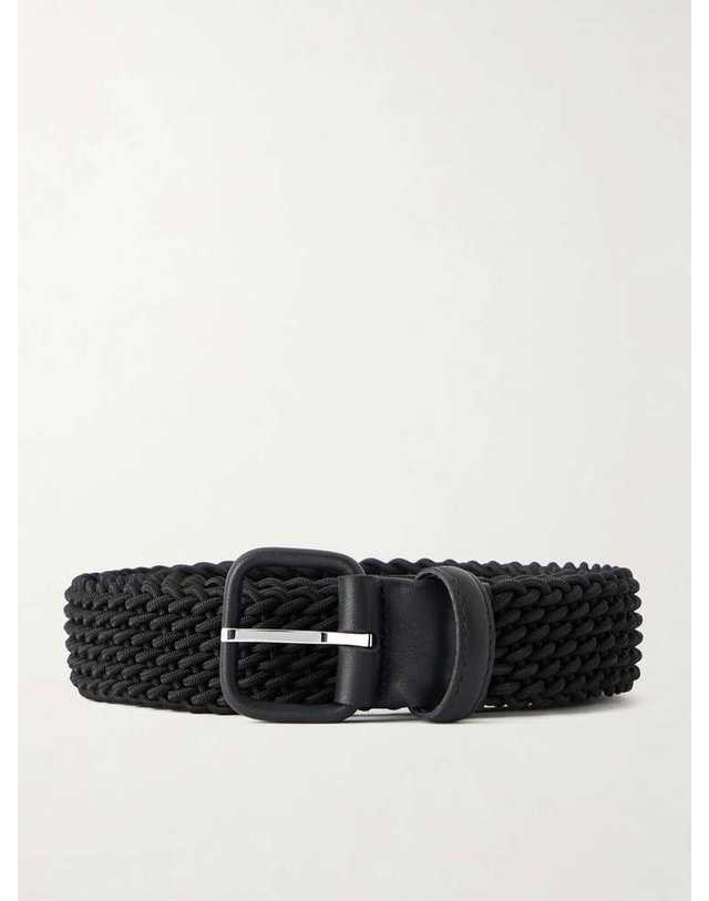 샤르베 [해외직구] 샤르베 레더 우븐 벨트 WOVEN BELT B0082122080 착용컷