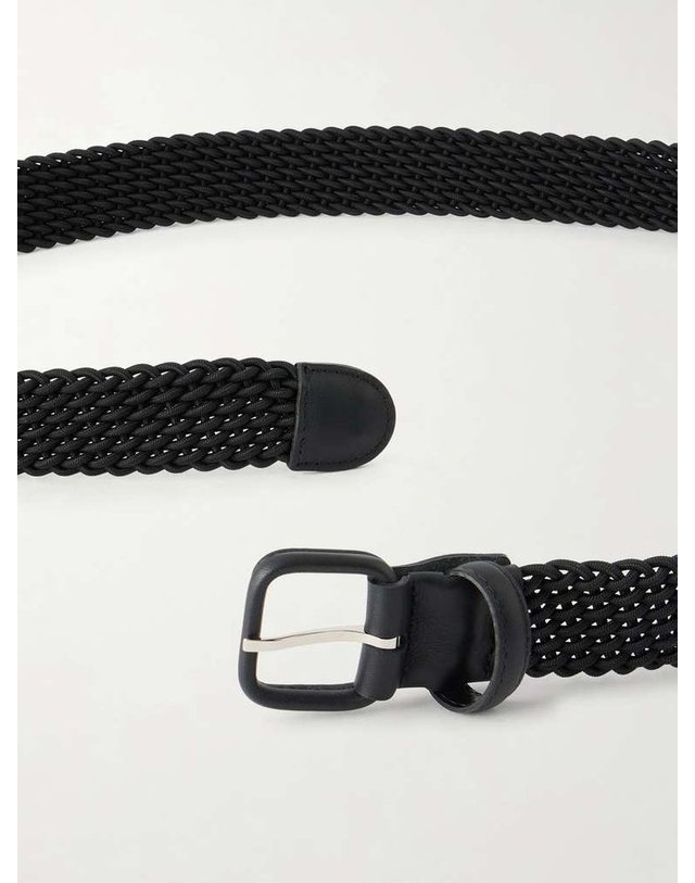 샤르베 [해외직구] 샤르베 레더 우븐 벨트 WOVEN BELT B0082122080 착용컷