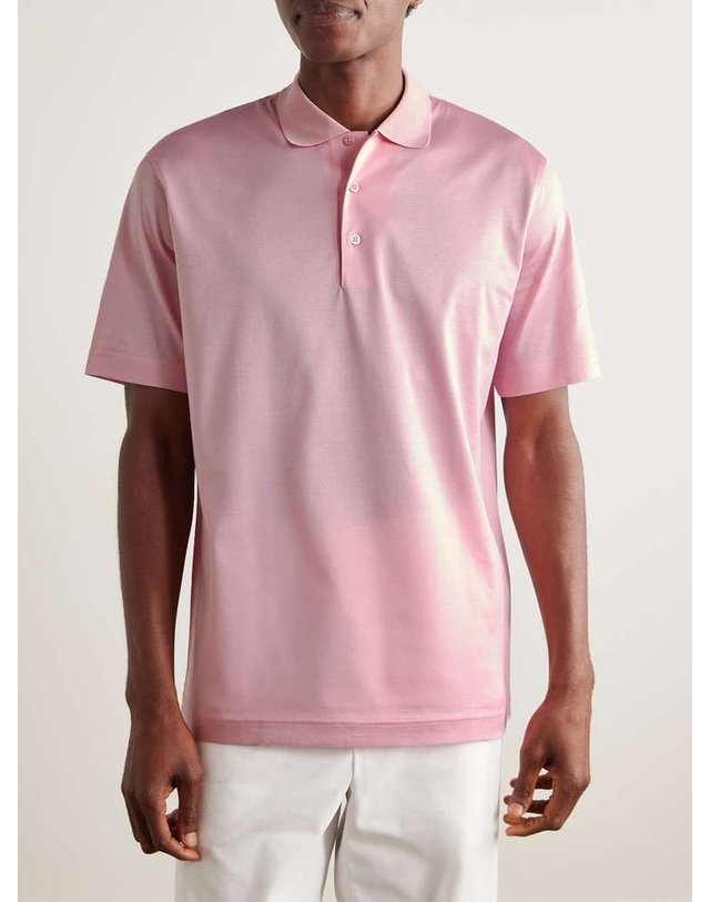 샤르베 [해외직구] 샤르베 코튼 폴로 셔츠 SHORT SLEEVE POLO B0082125248 착용컷