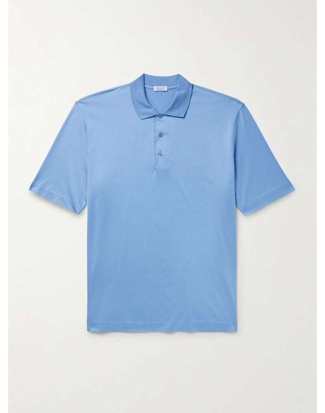 샤르베 [해외직구] 샤르베 슬림핏 코튼 폴로 셔츠 SHORT SLEEVE POLO B0082126481 착용컷