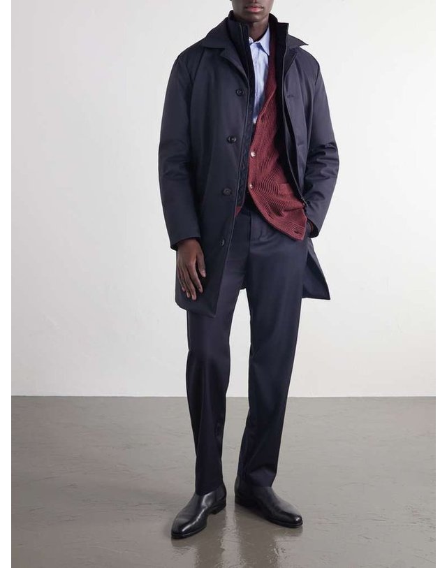 까날리 [해외직구] 까날리 WOOLTRIMMED 개버딘 하이브리드 다운 코트 SG03515-301-O10527 B0082336680 착용컷