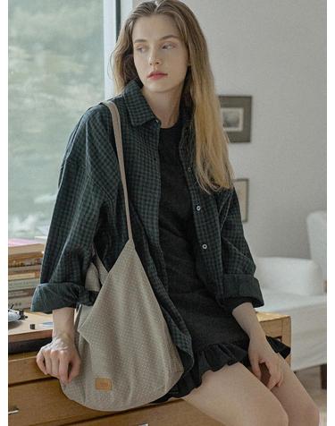 Dot Pattern Eco Bag - BEIGE