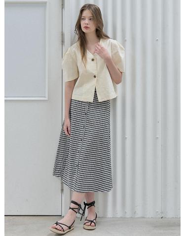 Two-Way Puff Blouse Jacket - Yellow	