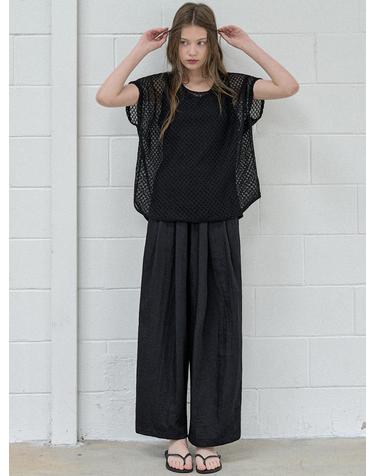 Poncho Oversized Knit - BLACK