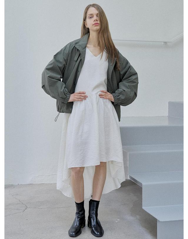 아방 Nylon Windbreakert Jumper - KHAKI 착용컷