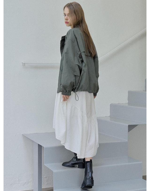 아방 Nylon Windbreakert Jumper - KHAKI 착용컷