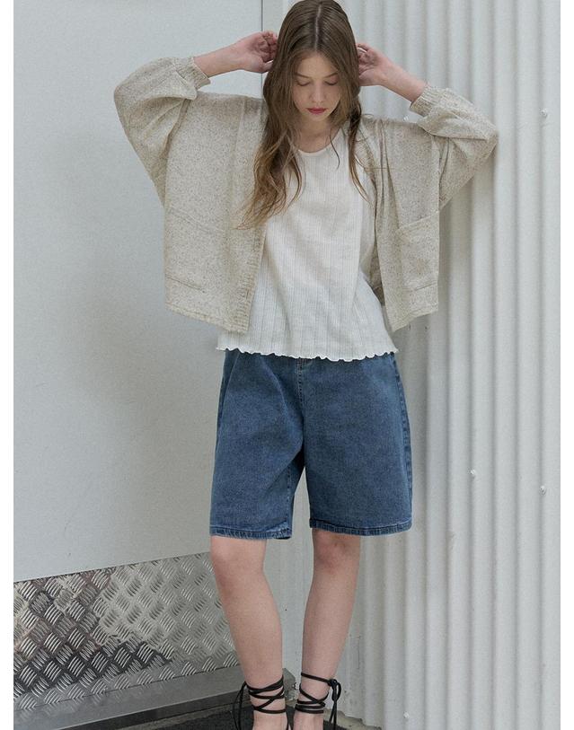 아방 Knit Sleeveless Top - OATMEAL 착용컷