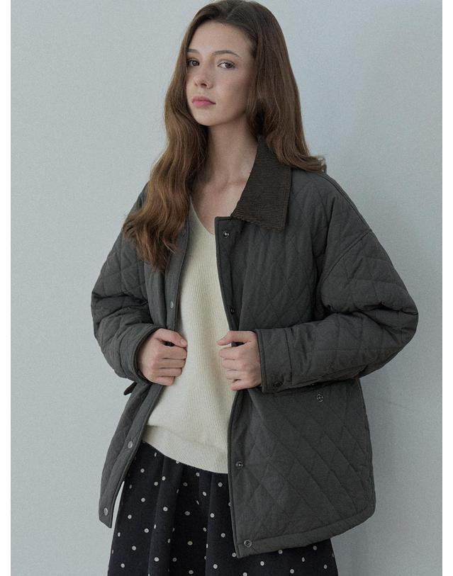 아방 V-neck Oversized Knit Pullover - CREAM 착용컷